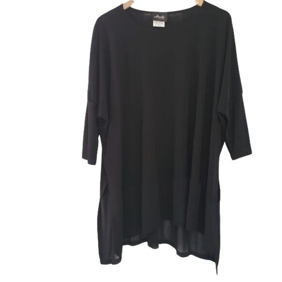 Marallis |  Classic Black Blouse - Picture 1 of 7